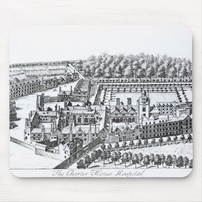 Das Charterhouse Krankenhaus, c.1720 Mousepad (Vorne)