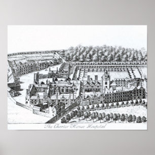 Das Charterhouse Krankenhaus, c.1720 Poster