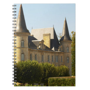 Das Chateau Baron Pichon Longueville in Notizblock