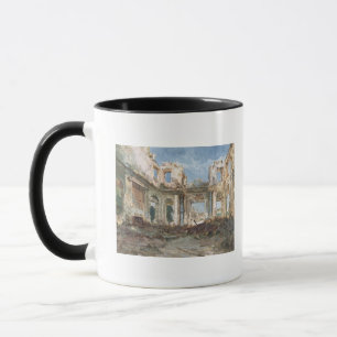 Das Chateau de Heilig-Wolke nach dem Feuer Tasse