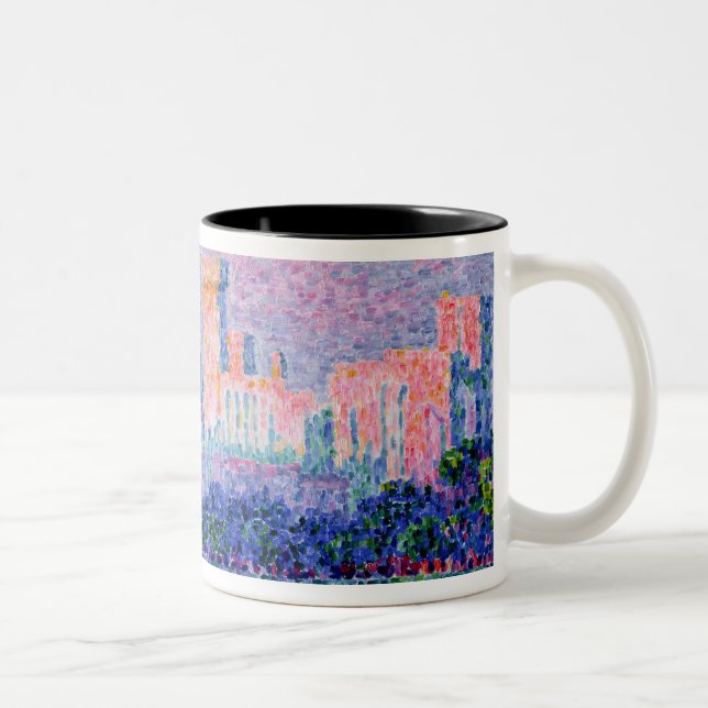 Das Chateau-DES Papes, Avignon, 1900 Zweifarbige Tasse (Rechts)