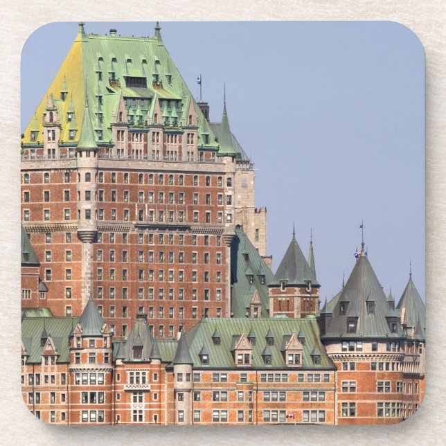 Das Chateau Frontenac in Quebec City, Kanada. Untersetzer (Vorderseite)