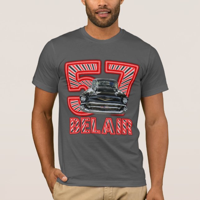 Das Chevy Belair der Männer Hemd 1957 T-Shirt (Vorderseite)