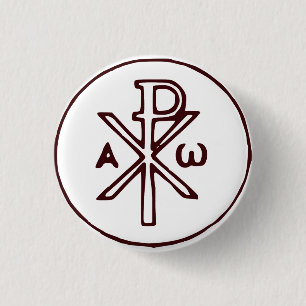 Das Chi-Rho-Christogramm-Symbol Button