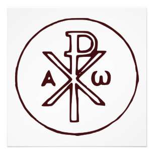 Das Chi-Rho-Christogramm-Symbol Fotodruck