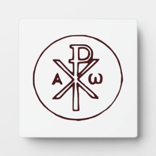 Das Chi-Rho-Christogramm-Symbol  Fotoplatte