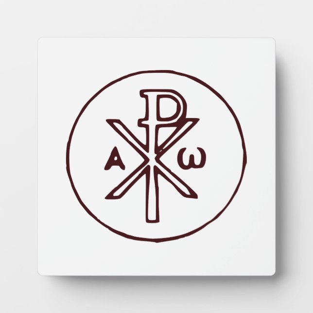 Das Chi-Rho-Christogramm-Symbol Fotoplatte (Vorderseite)