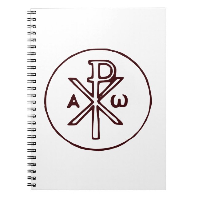Das Chi-Rho-Christogramm-Symbol Notizblock (Vorderseite)