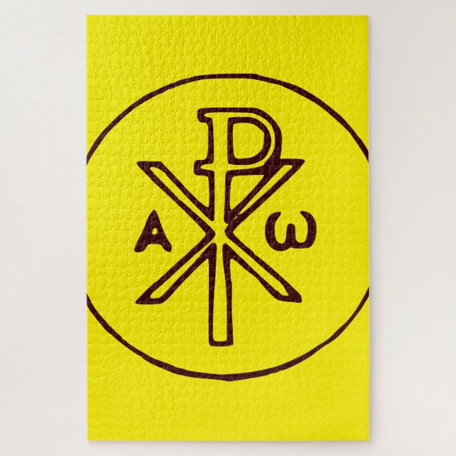 Das Chi-Rho-Christogramm-Symbol Puzzle (Vertikal)