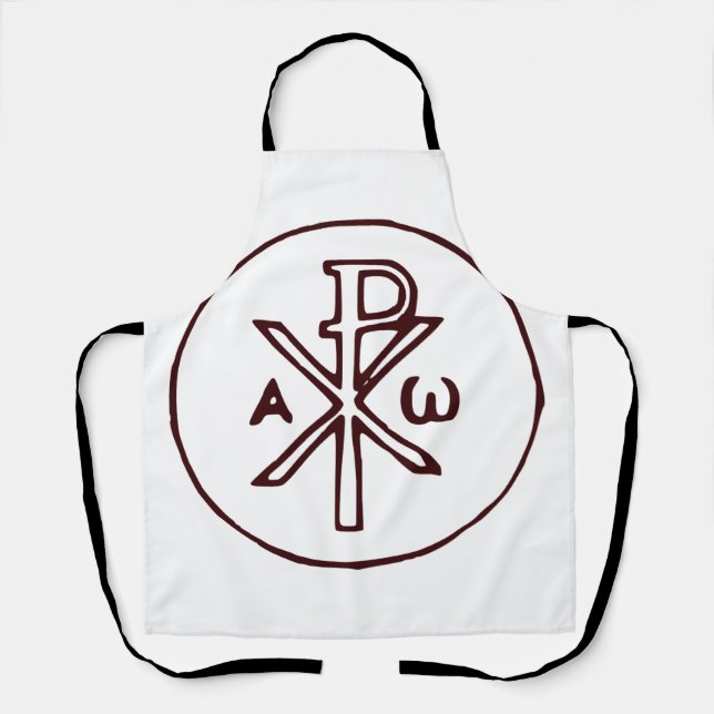 Das Chi-Rho-Christogramm-Symbol Schürze (Vorderseite)