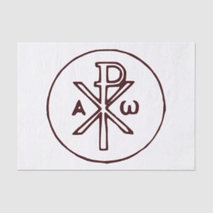 Das Chi-Rho-Christogramm-Symbol  Seidenpapier