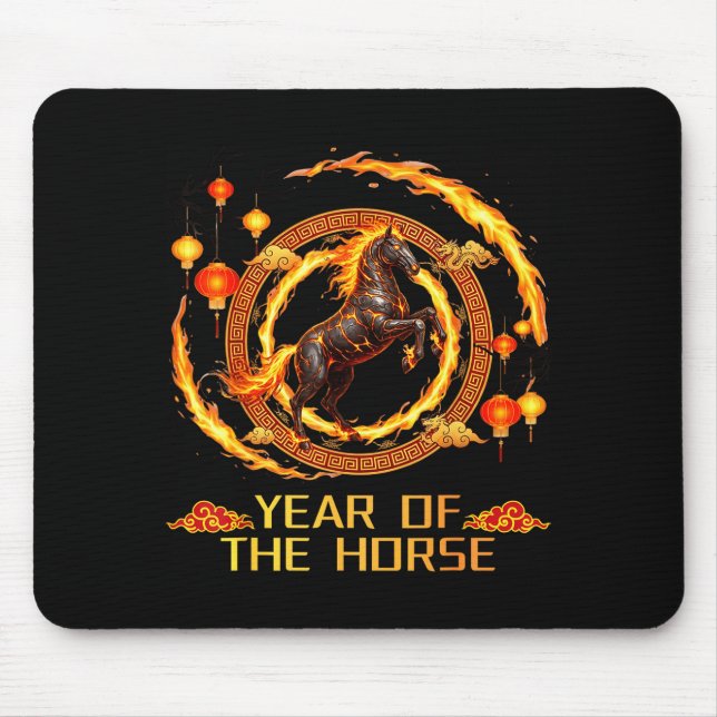 Das Chinesische Feuerpferd Mousepad (Vorne)