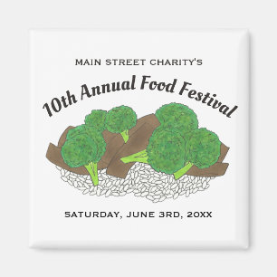 Das chinesische Restaurant Broccoli Food Festival Magnet