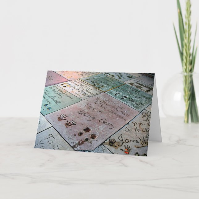 das chinesische Theater der graumanns Karte (Vorderseite)