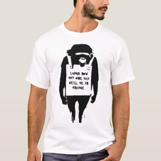 das CHIVE Men_s Banksy lacht jetzt T-Shirt , Anlei