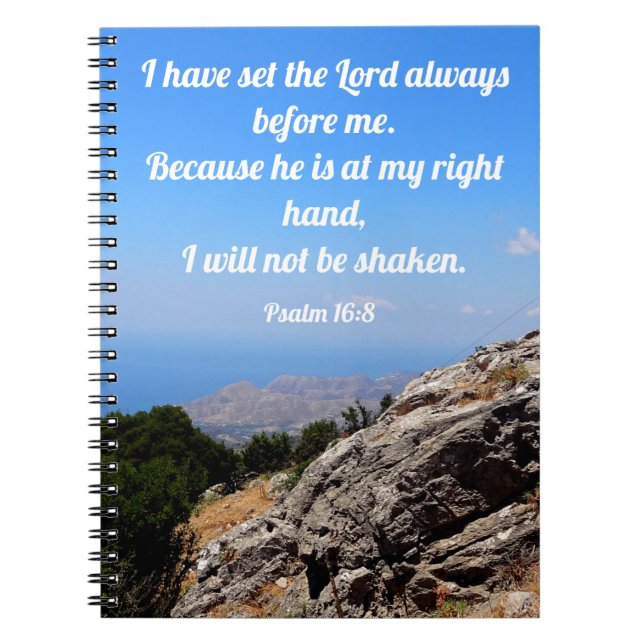 Das Christliche Bibelverse Gottes Sicht Notizblock (Vorderseite)