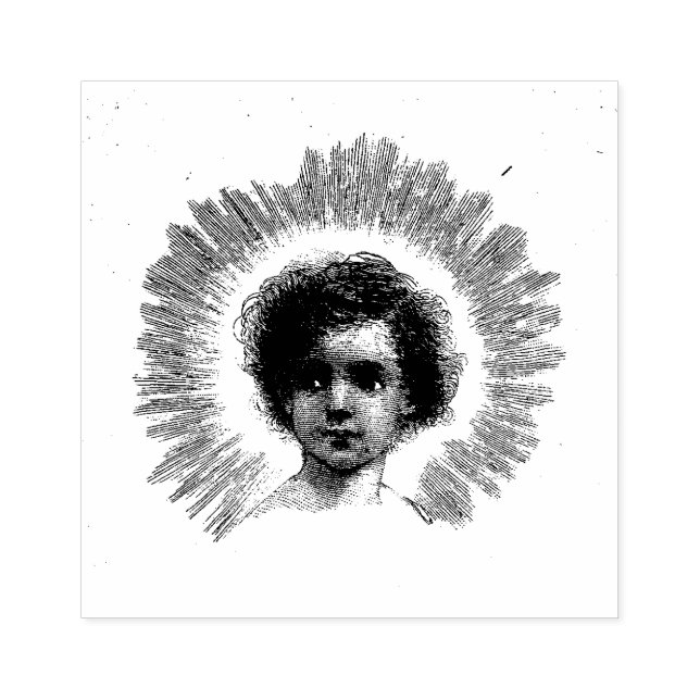 Das christliche Kind religiös Christlich Gummistempel (Prägung)