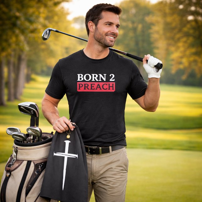 Das Christliche Weiße Kreuz der drei Nägel Golfhandtuch (Von Creator hochgeladen)