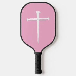 Das Christliche Weiße Kreuz der drei Nägel Pickleball Schläger