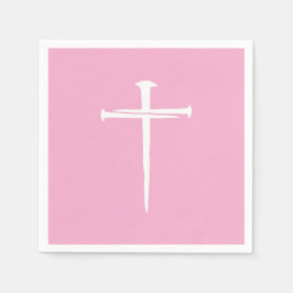 Das Christliche Weiße Kreuz der drei Nägel Serviette