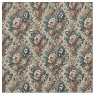 Das chthonische Ossuary - gotische Dense Tile Stoff