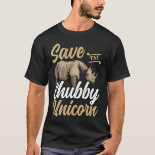 Das Chubby-Einhorn für Tiere gerettet T-Shirt