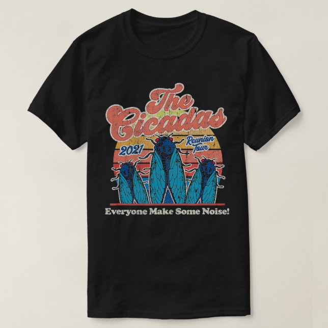 Das Cicadas 2021 Wiedersehen Tour Funny Concert T-Shirt (Design vorne)