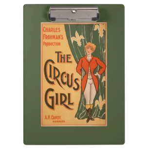 Das Circus Girl Theaterplakat #1 Klemmbrett