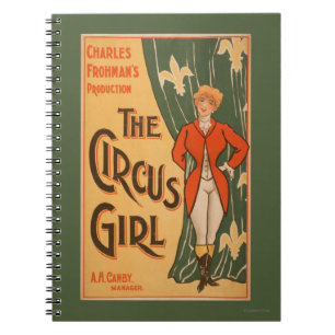 Das Circus Girl Theaterplakat #1 Notizblock