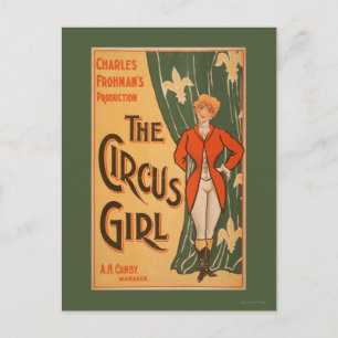 Das Circus Girl Theaterplakat #1 Postkarte