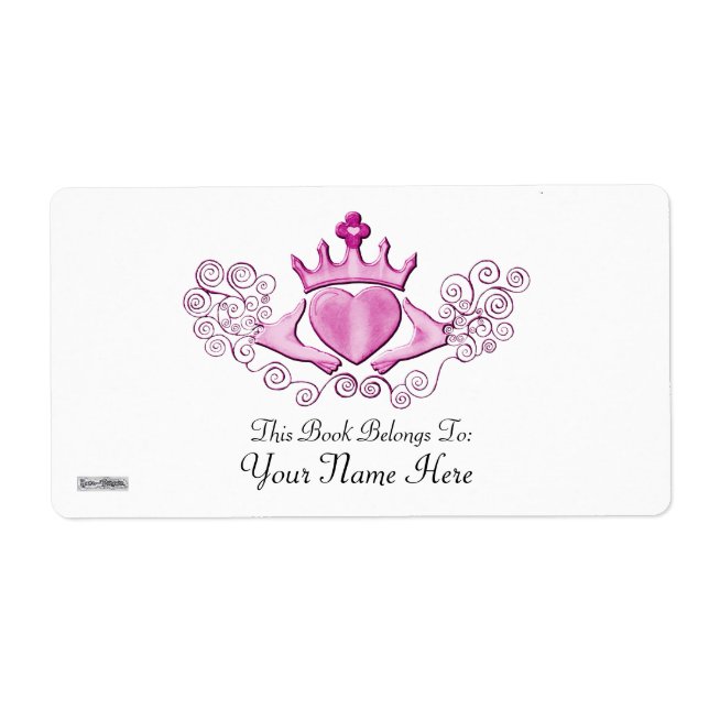 Das Claddagh (rosa) (Vorne)