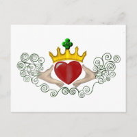 Das Claddagh (Vollfarbe)