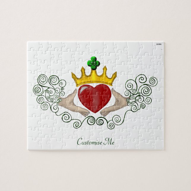 Das Claddagh (Vollfarbe) Puzzle (Horizontal)