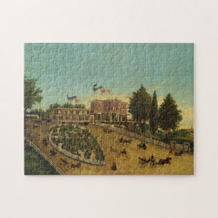 Das Claremont um 1855 Puzzle der bildenden Künste