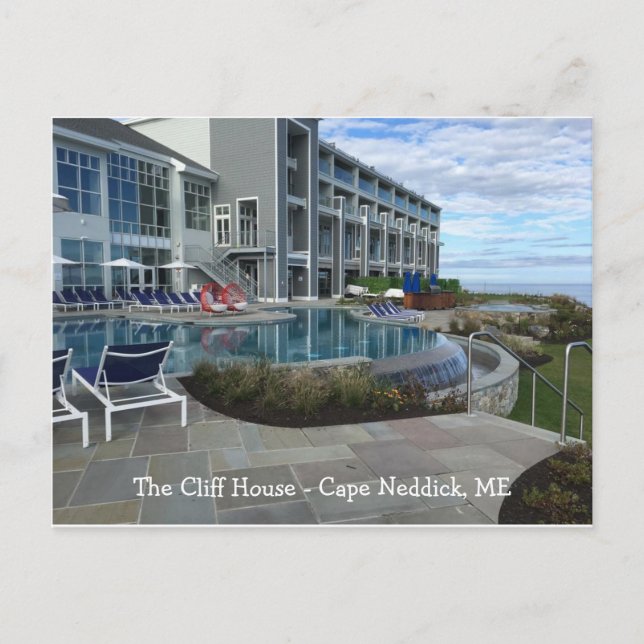 Das Cliff House, Cape Neddick, ME Postkarte (Vorderseite)
