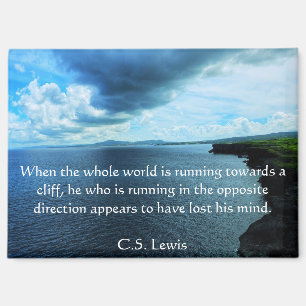 Das Cliff Lewis Zitat Kitchen Magnet