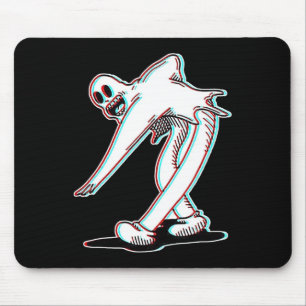 Das Clown Ghost Glitch Tanzen Mousepad
