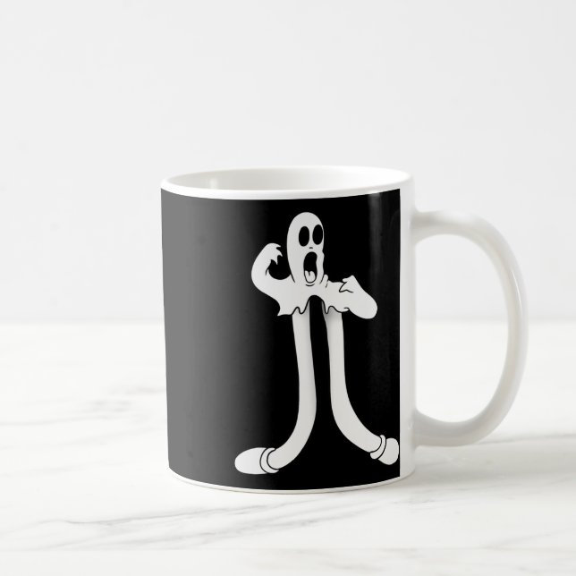 Das Clown Ghost Splits Blackwork Kaffeetasse (Rechts)