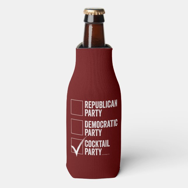Das Cocktail-Party Flaschenkühler (Flaschenvorderseite)