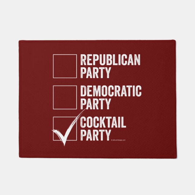 Das Cocktail-Party Fußmatte (Vorderseite)