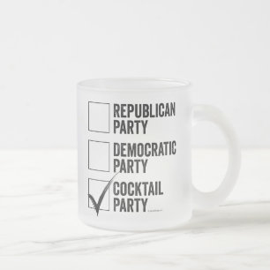 Das Cocktail Party Mattierte Glass Coffee Tasse
