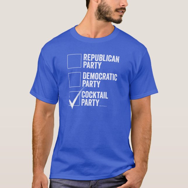 Das Cocktail-Party T-Shirt (Vorderseite)