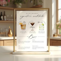 Das Cocktailmenü der Unterschrift "Uurs & Hure Wat