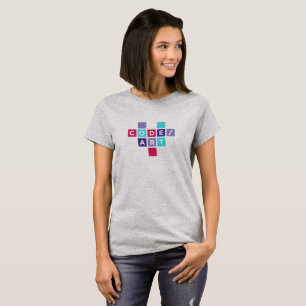 Das Code-/Kunst-Herz T-Shirt