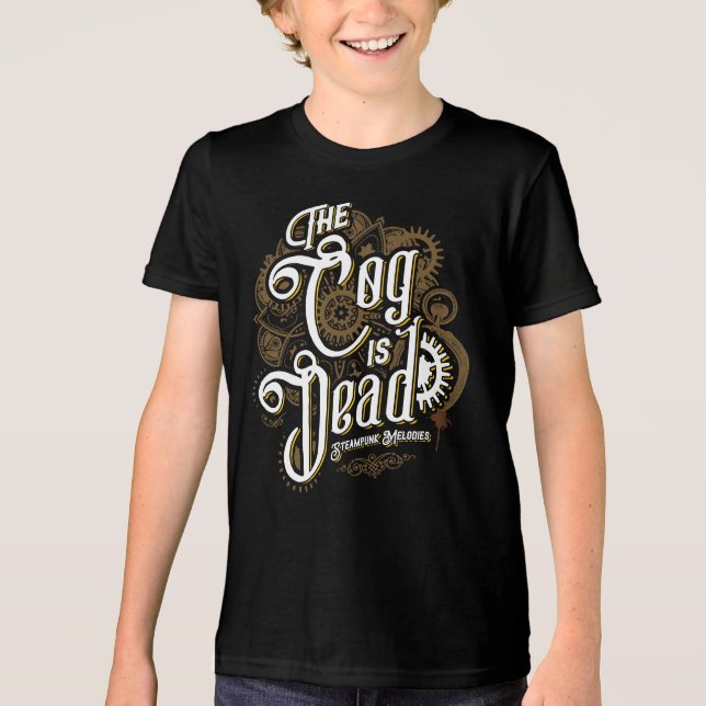 Das Cog ist tot (Viktorianisches Logo) Kinder T -  Tri-Blend Shirt (Vorderseite)