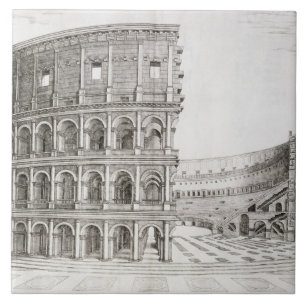 Das Colosseum, errichtet in ANZEIGE 80 (Stich) Fliese