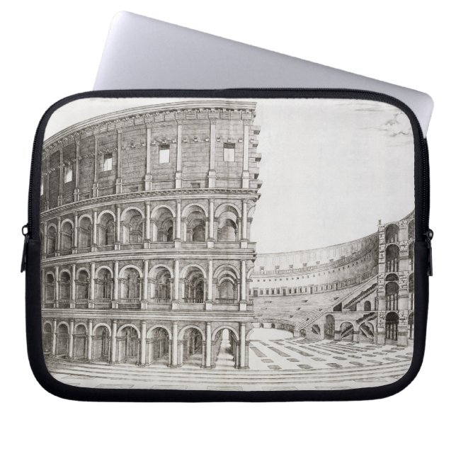 Das Colosseum, errichtet in ANZEIGE 80 (Stich) Laptopschutzhülle (Vorderseite)