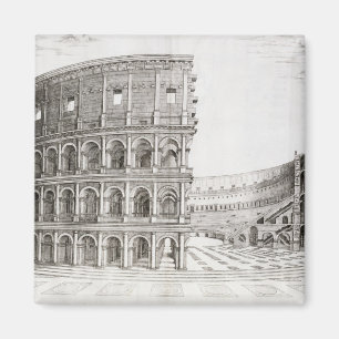 Das Colosseum, errichtet in ANZEIGE 80 (Stich) Magnet