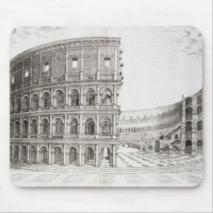 Das Colosseum, errichtet in ANZEIGE 80 (Stich) Mousepad