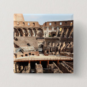 Das Colosseum oder das römische Kolosseum, Button